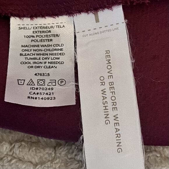 Loft Womens Fit Flare Short Sleeve Knee Length Burgundy Dress‎ Size 4 - Picture 4 of 6